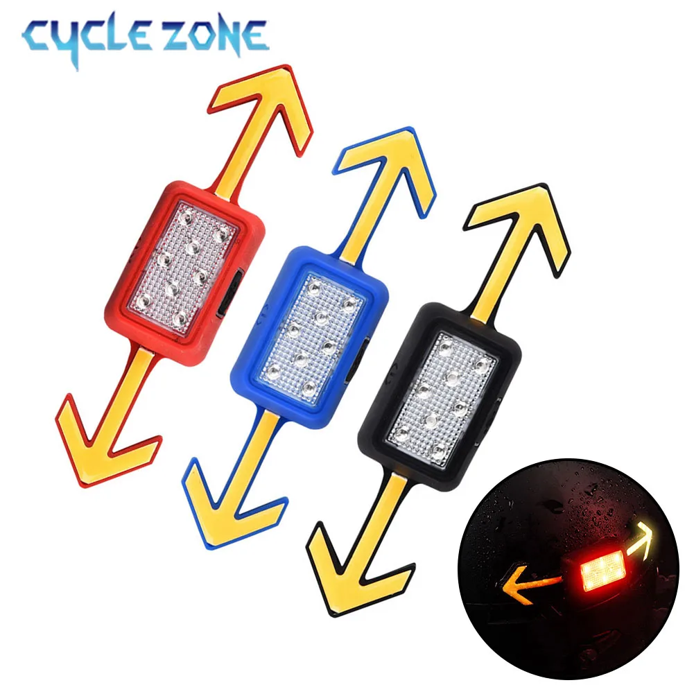 Bicycle Helmet Taillight USB Rechargeable Turn Signals Light Wireless Remote Warning Light for Safety Riding Bicycle Accessory