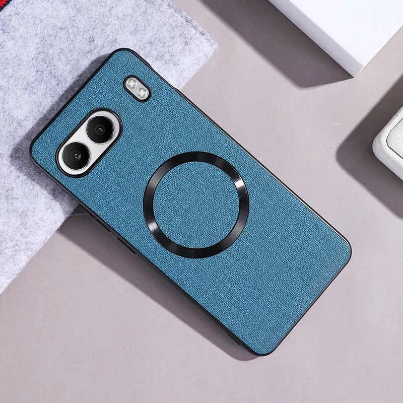 Magsafe-Compatible PU Leather Clothing Design Hard Case