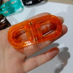 Magnetic No - Pull Styling Hair Clip with Strong Hold (Orange 1pc)