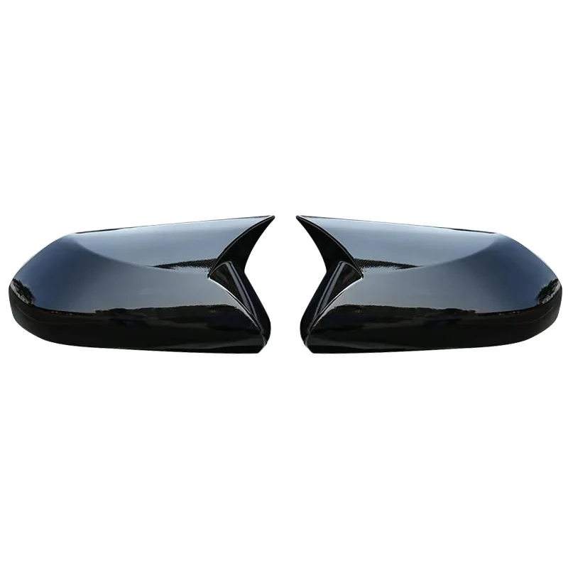 Зеркальная Крышка для бокового зеркала заднего вида, глянцевые зеркальные крышки из углеродного волокна для хэтчбека 2019 Toyota Corolla