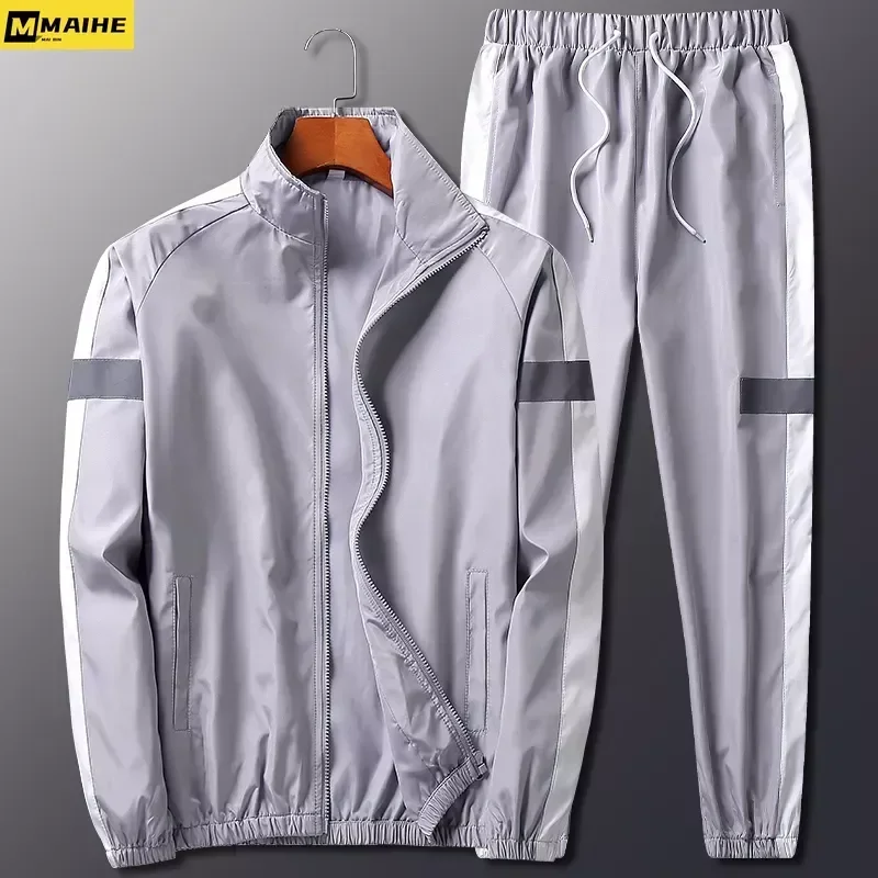 2Pcs Men Tracksuit Hoodie Tops Joggers Pants Tracksuit Set Male Running Jogging Sportswear Hooded Pants Mens Sweat Suit 2024 3