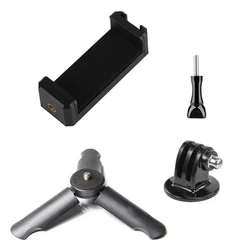 Compact Multi - Device Portable Tripod & Selfie Stick Handle Grip (With Phone Clip)