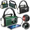 10000mAh Emergency Radio Solar Hand Crank Generator AM/FM Portable Radio SOS Alarm Power Bank Charging Radio with LED Flashlight 1