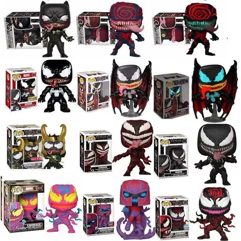 NUEVA colección de figuras de acción Funko pop Venom Series #749 CORRUPTED VENOM #517 MAGNETO #683, juguetes, muñecas, regalos para niños