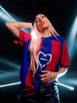 24/25 New Arriavl Women Football Jersey T-Shirt Barcelona Sports Unisex Tops The Heart of Thorns Commemorative Training Clothing 1