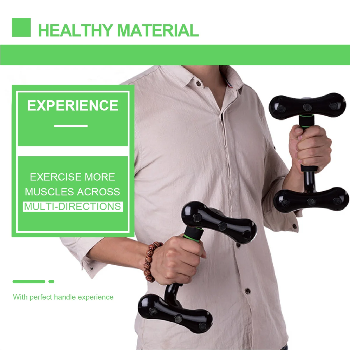 Push up Stand (green Black) Non Home Gym Fitness Equipment Bars for Chest Abdomen Arms/Back Muscle Training Portable
