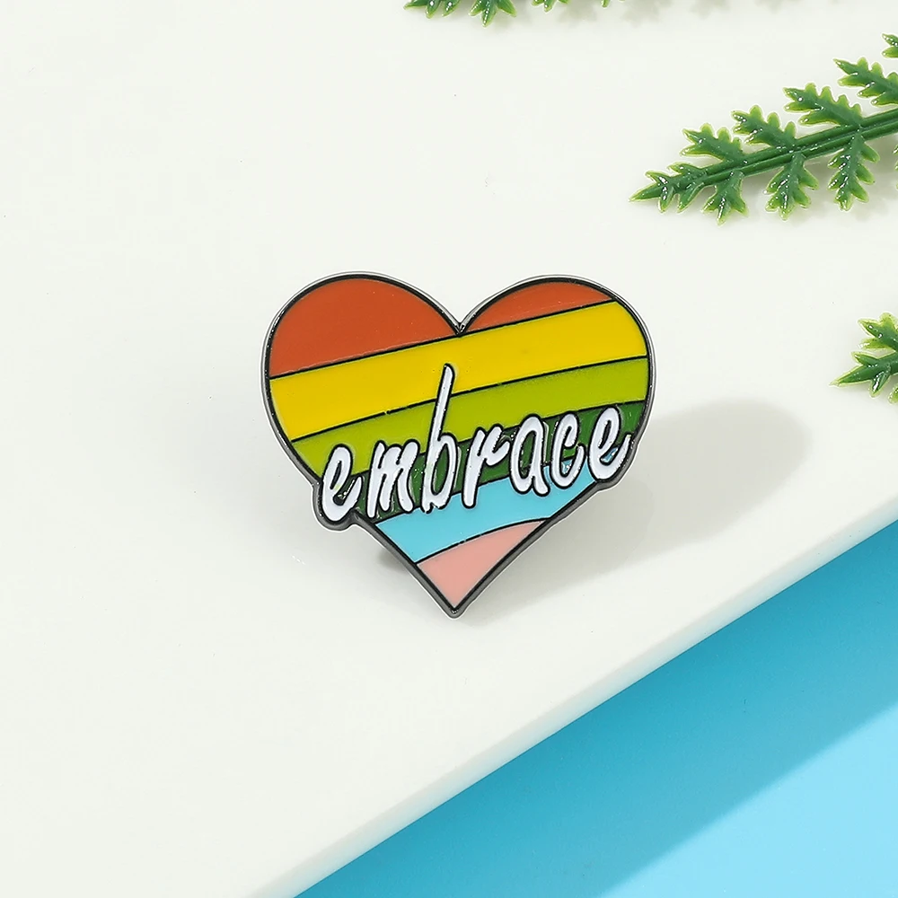 Yq1143 Heartstopper Enamel Pin Letter Brooch Colorful Lgbt Pin For Clothes  Bags Tie Lapel Pin Badge Cartoon Icons Jewelry Gift - Brooches - AliExpress