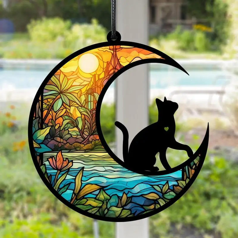 Attrape-Soleil En Acrylique Pour Fenêtres, Ornements De Vitrail, Accessoire De Décoration Polyvalent Pour Salon, Mur, Jardin