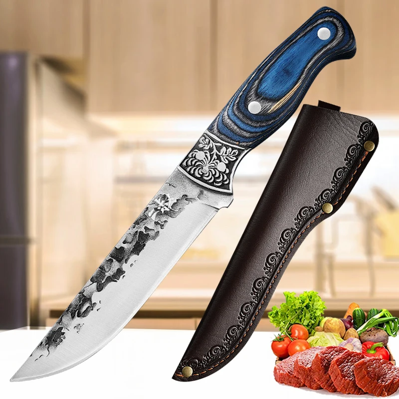 Outdoor Hunting Camping Knife Set Professional Boning Knife Camping Survival  Outdoor Sharp Military Knife Forged Kitchen Knife - AliExpress