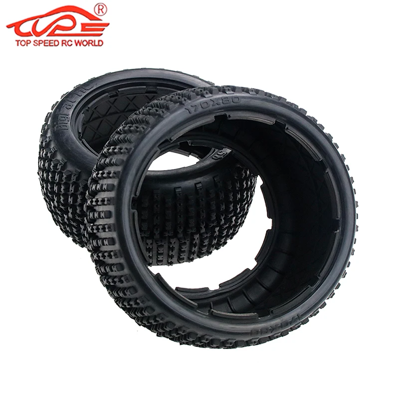 Compasty Pneus Et Moyeu Arrière 170x80 Mm – Pour HPI Baja 5B 1/5 – Pièces RC Tout-Terrain