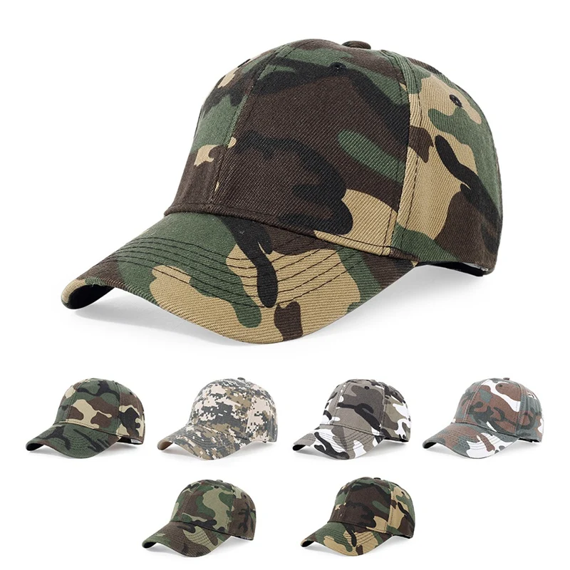 

Camouflage Adjustable Sun Protection Men Baseball Cap Outdoor Shade Spring Summer Unisex Snapback Dad Hat