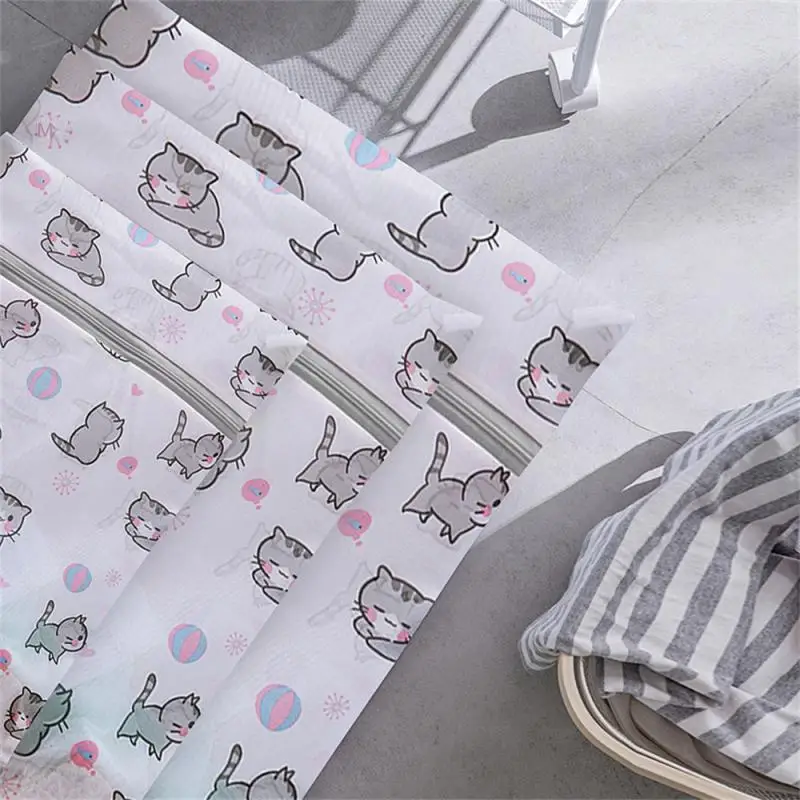 Laundry Bag Dirty Clothes Wash Mesh Bag Clothing Care Protection Washing Net Filter Bra Underware Cat Laundry Pouch With Zipper 4