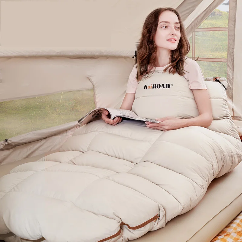 Lohascamping Adult Down Sleeping bag Machine washable Ultralight 3 Season Sleeping Bags for home Traveling Camping sleeping bag 3