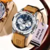 POEDAGAR High Quality Luxury Men Watch Military Waterproof Luminous Chronograph Date Man Wristwatch Leather Quartz Men's Watches 2