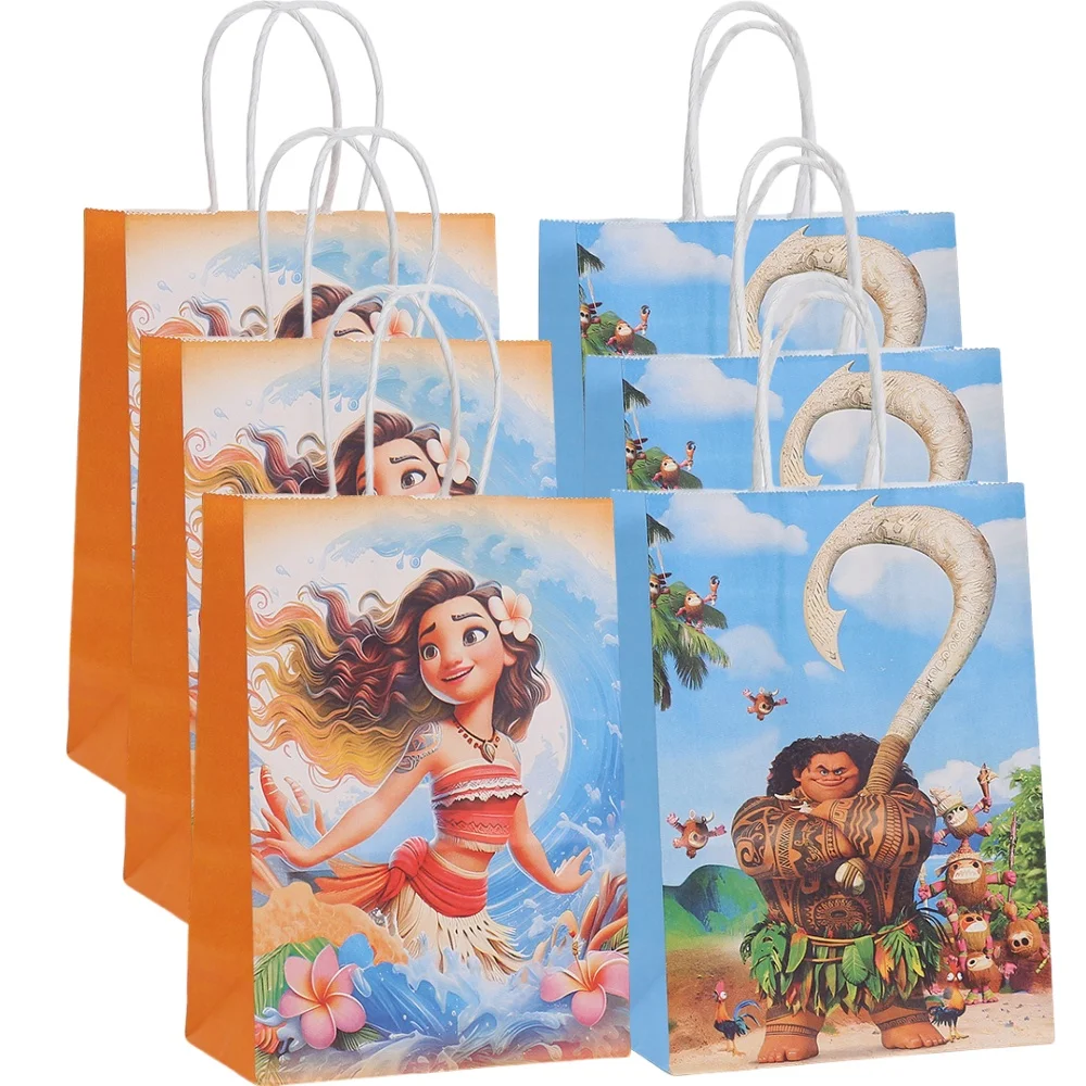 Disney Moana Gift Bags 6/12Pcs candy gift bags,gift bags