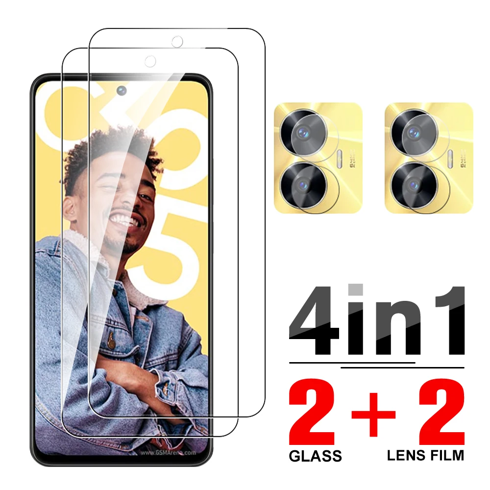 4in1 Tempered Glass Case For Realme C55 6.72'' Screen Protector Realm ...