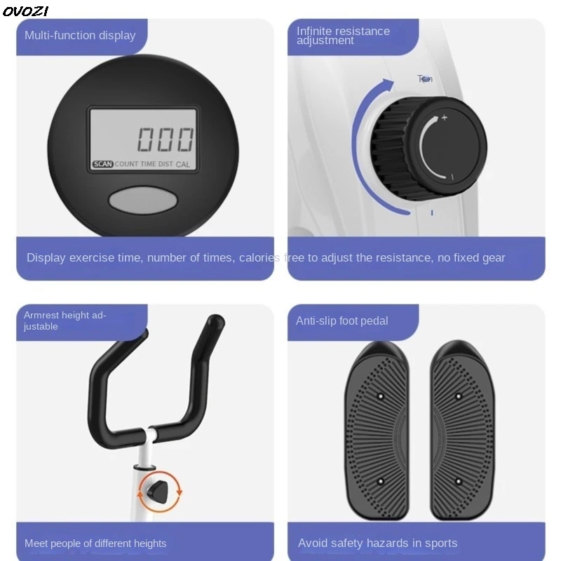 OVOZI Elliptical Machine Home Fitness Equipment Indoor Silent Mini Step Machine Running Mountaineering Spacewalk Steppers
