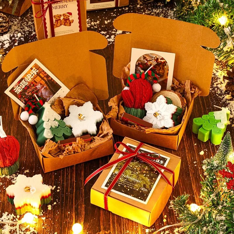 Soybean Wax Christmas Scented Candle Gift Set