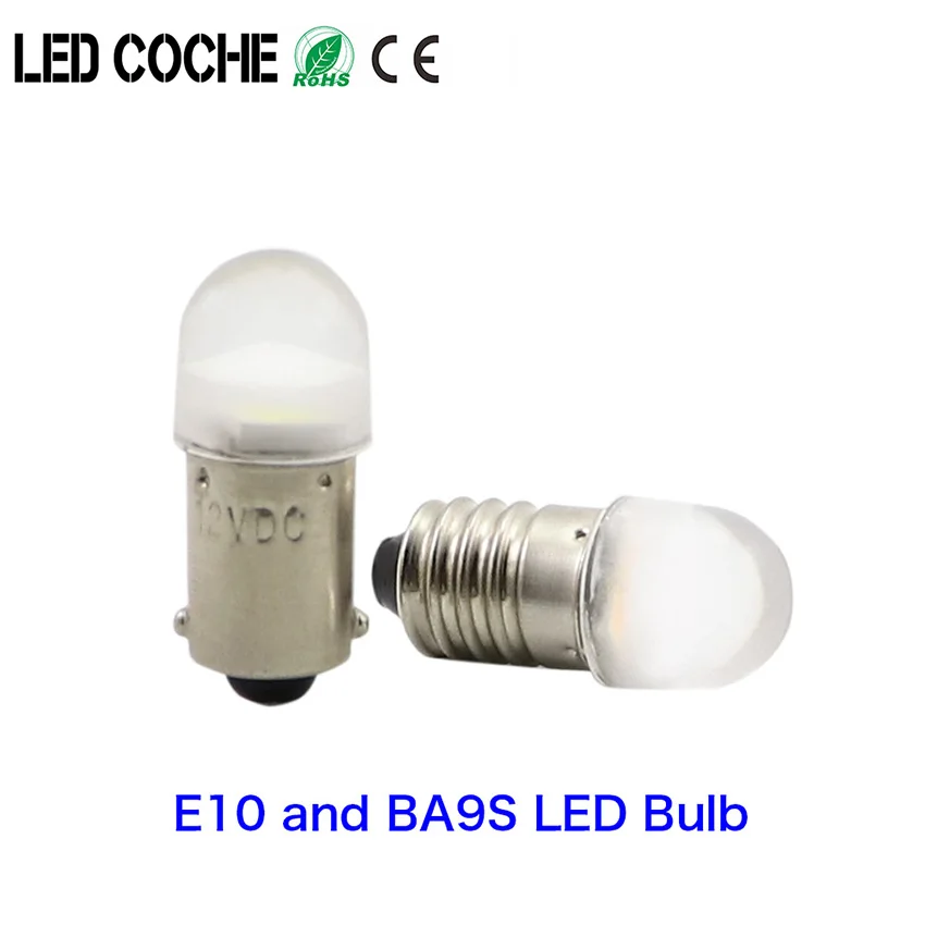 E10 LED Lämpchen  Weiß 12 V DC  5x5050 SMD Glühbirne Lampe F21/  2-5-10 Stk 