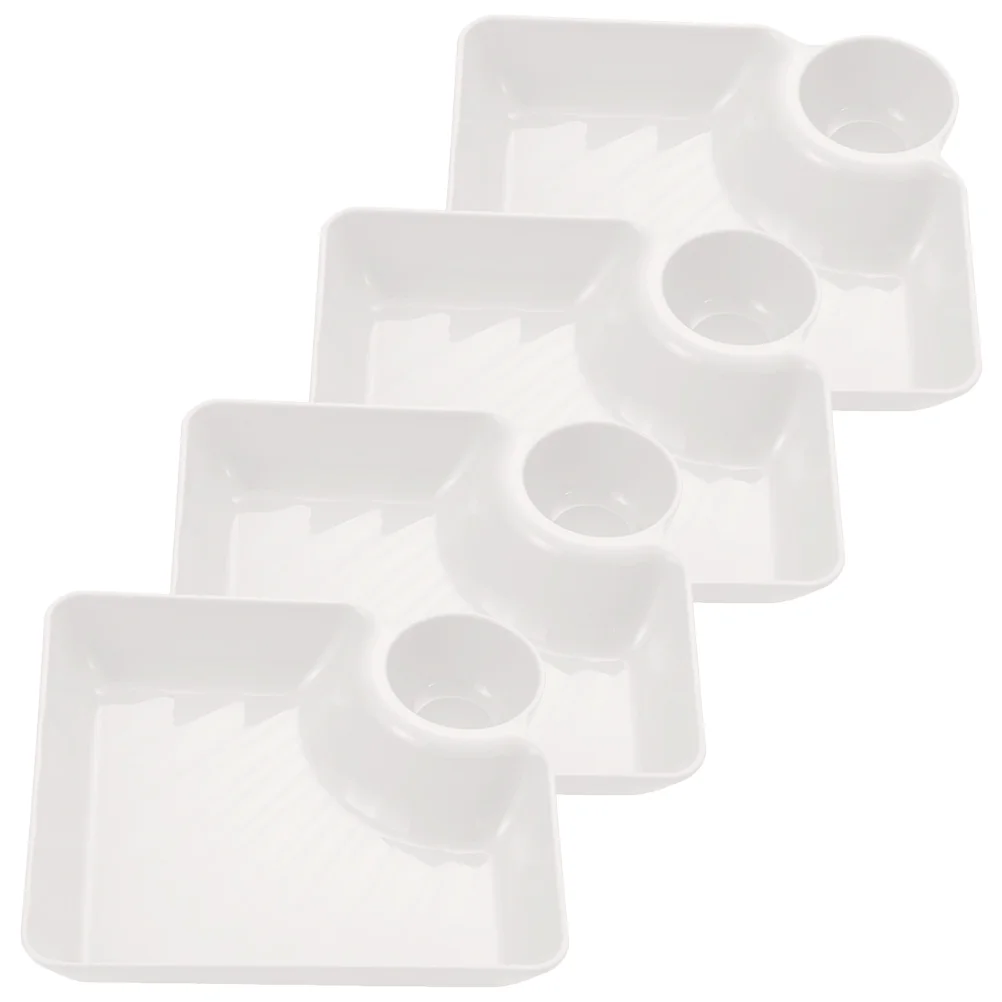 

Serving Tray Set Plastic Heat-Resistant Easy To Clean Decorative Food Serving Tray Platter