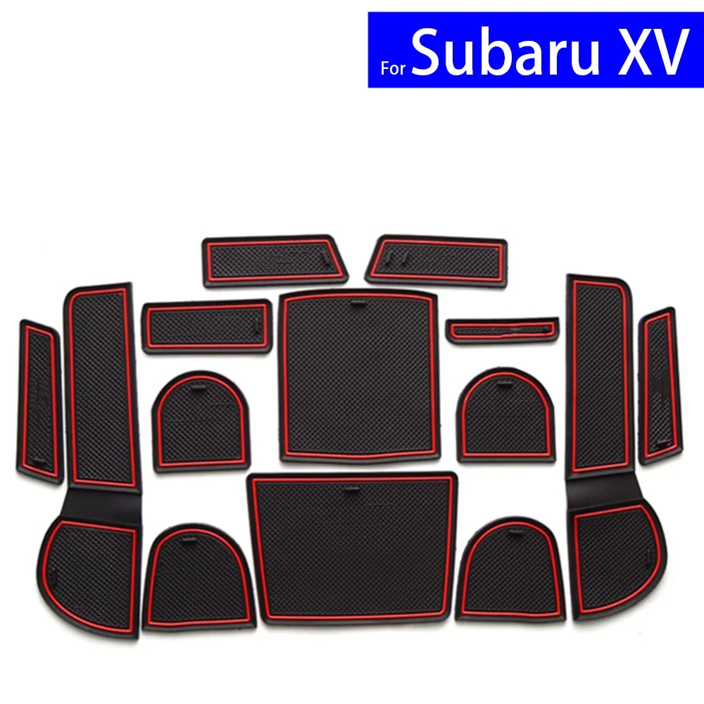 

Нескользящие Коврики для дверей автомобиля, коврики для подстаканников для Subaru XV 2012 2013 2014