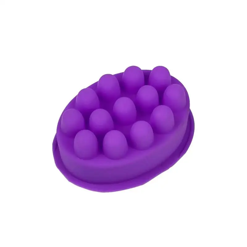 9 Hole Silicone Soap Mold Oval Massage Soap Mold Handmade 9 Even Massage Handmade