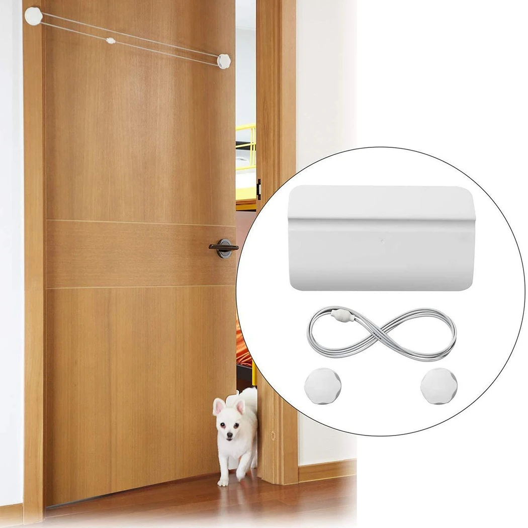 Automatic Pet Door Opener Controllable Entry Training Open Hole Doorway Without Drilling Easy Installation For Dog Cat Removable