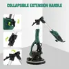 215MM Electric Drywall Sander Pole Wall Polisher 810W Dry Wall Sander LED Strip Light Wall Sanding Household 6