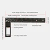 Carpenter Square Hole Scribing Ruler Carbon Steel 90 Degree Measuring Ruler Woodworking Tool Square Ruler Professional Tool 6