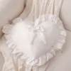 Heartly Ruffled Throw Pillow