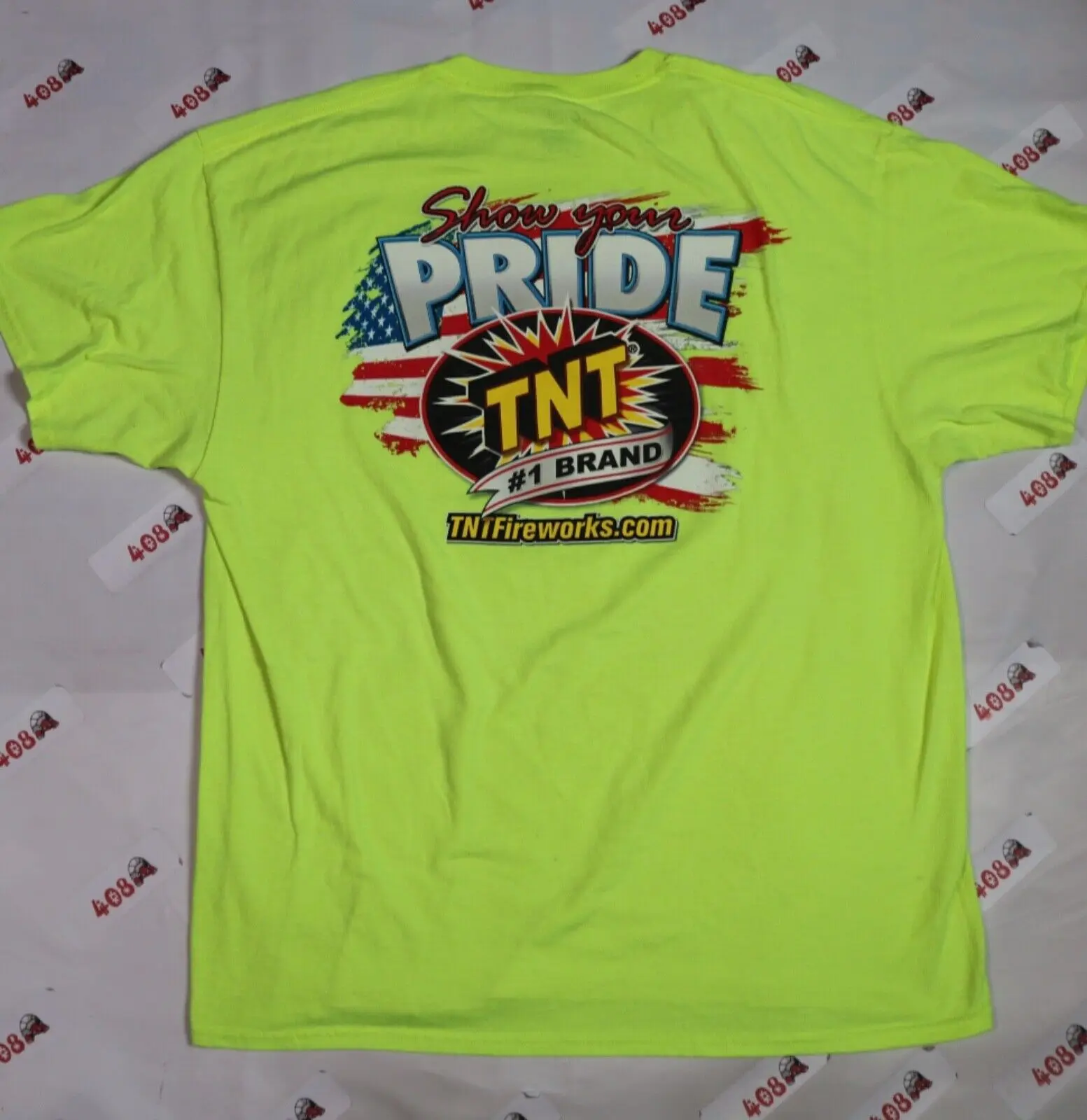 Tnt Fireworks Shirt Uomo Xl Neon B13