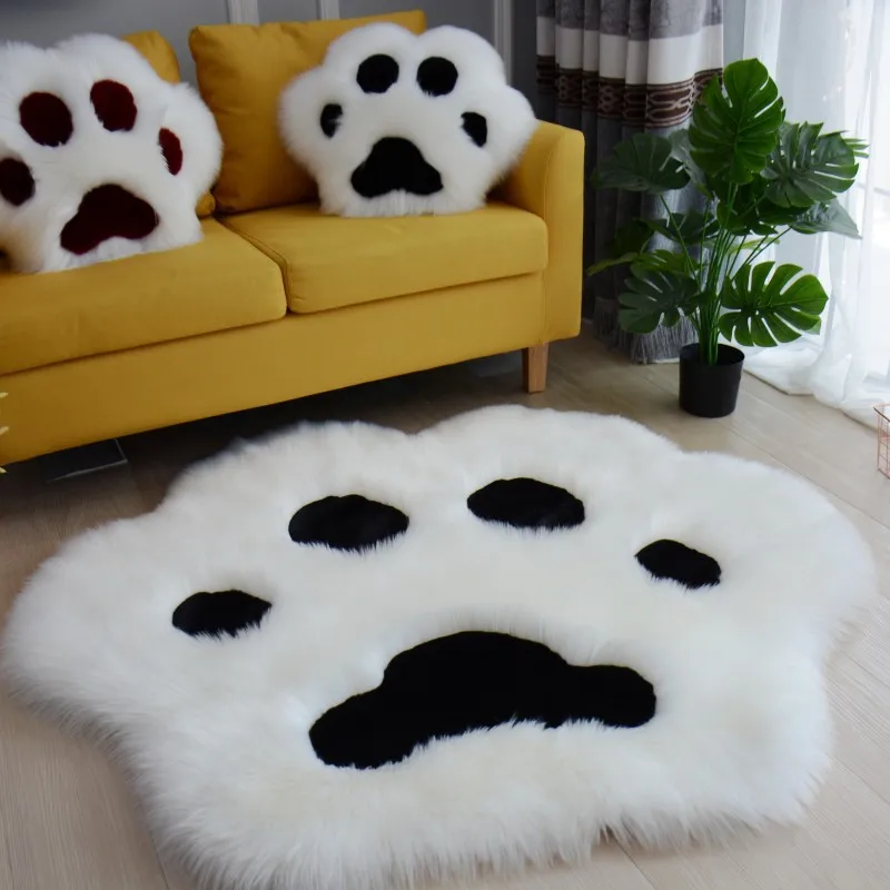 

Cute Cat Paw Chair Cushion Small Footprint Sofa Cushion Cartoon Carpet