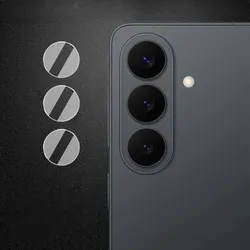 Clear 9H Tempered Glass Camera Protectors with Protective Lens Cover - Tempered glass (For Samsung S26)