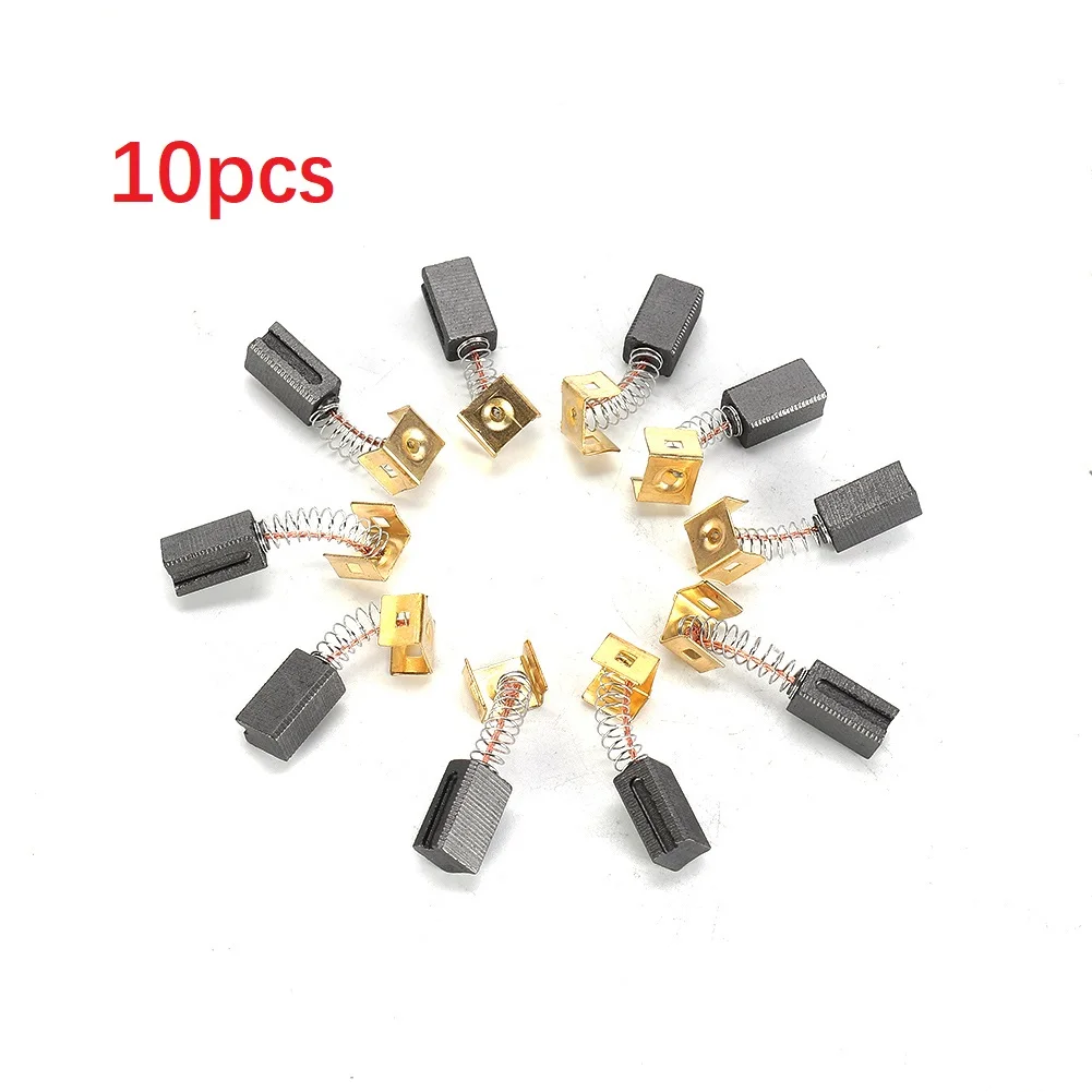 

10pcs Carbon Brushes 6.4x7.9x12.5mm For Black Decker CD105 CD110 CD115 KG900 Electric Motor Angle Grinder Accessories