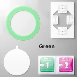 Magnetic Ring Sticker for Wireless Charging and Car Holder (Green)