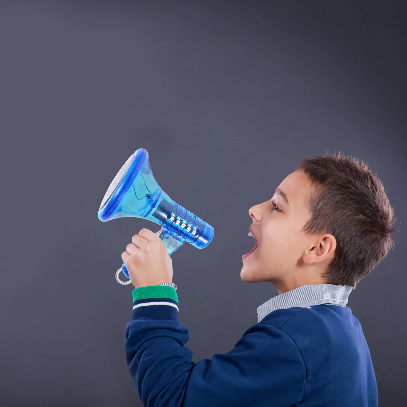 Plastic Abs Handheld Megaphone Voice Changer Speaker Toy Kids Plastic Trumpet Fan Horn Children Plaything Team Sports Bright