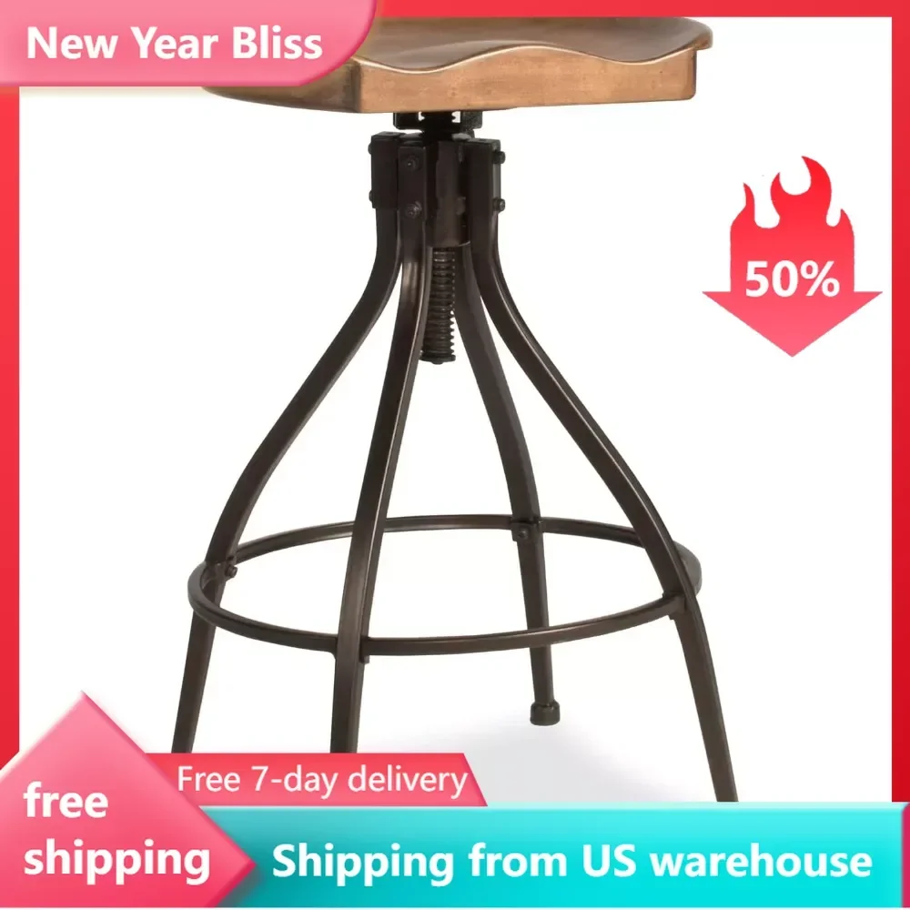

Adjustable Stool (One Stool) Bar Chair Brown Barstool Chairs Furniture Stools