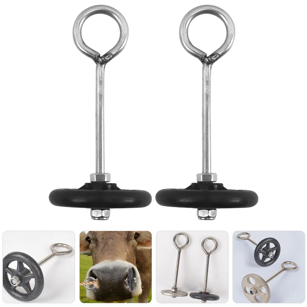 

Traction Nose Ring for Cattle Cow Tool Farmhouse Accessories Buckle Metal Accessory Rings