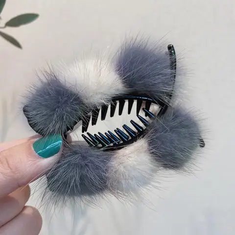 Clips Plush Clips Hair Clips Grab Clips Head Grabbing Clip Hair Claw Clip Fixed Hair Styling Tools Hairpin Accessories