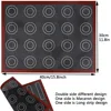 Aomily Silicone 30x40cm Two Sided In One Printing Macaroon Puff Baking Mat Non Stick Pastry Oven Cake Perforated Sheet Liner Mat 4
