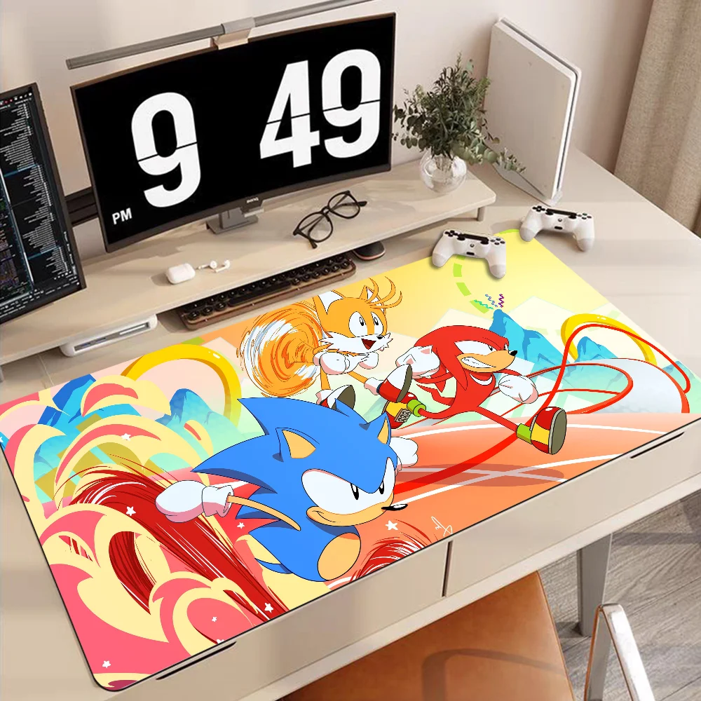 thumbnail image 1 of Alfombrilla de ratón S-Sonic The H-Hedgehog de 90 x 40 cm, alfombrilla grande para teclado, alfombrilla de mesa para estudiantes, alfombrilla de ratón para juegos de escritorio, alfombrilla de ratón p, 1 of 5