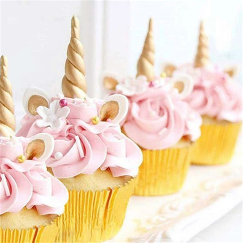 2000 PCS Mini Foil Cupcake Liners Chocolate Candy Wrapper Muffin Paper Cases Baking Cups Gold Silver 2.5CM/1In XB