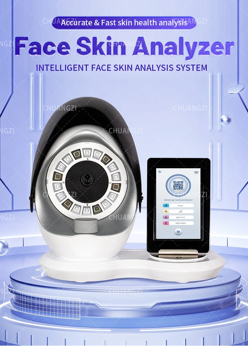 Description Picture 2 of itemBeauty Machines New Technologies 3d Full Face Skin Analyzer Camera Skin Testing Machine Facial Skin Analyzer