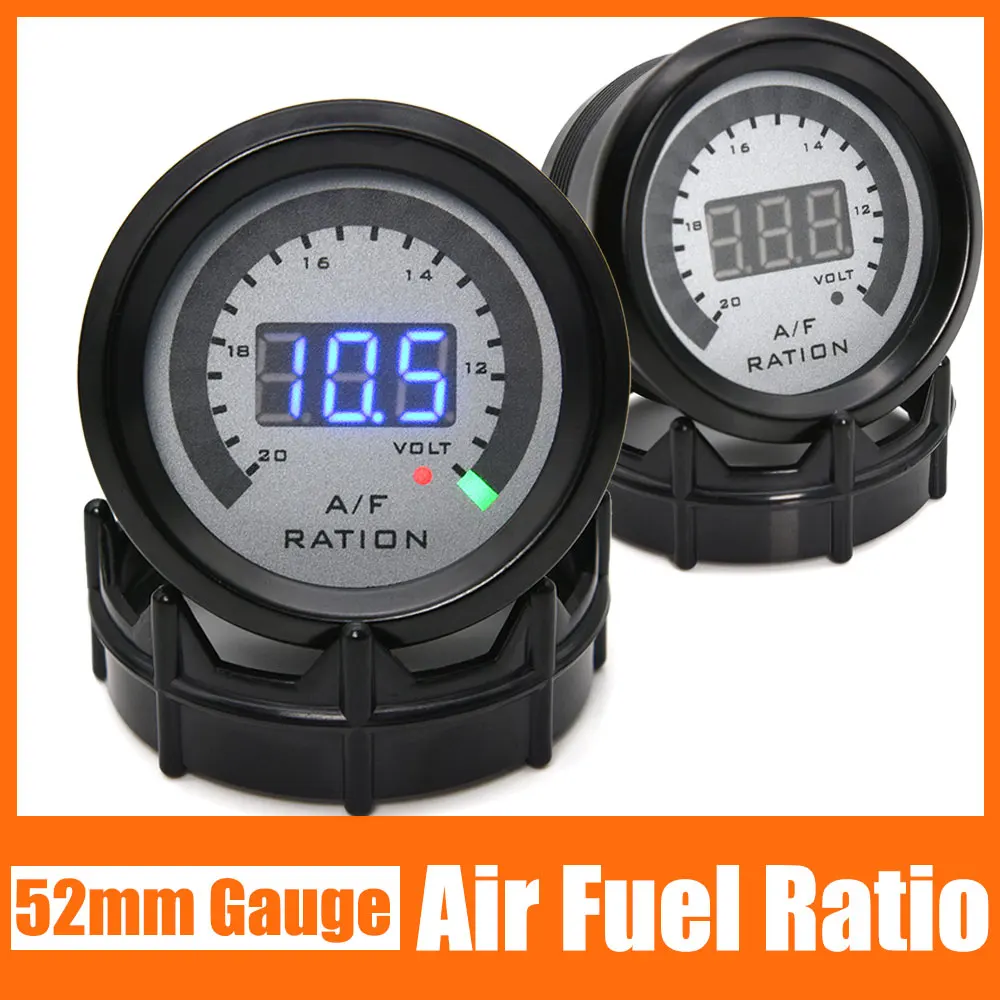 Air Fuel Ratio Gauge Digital Voltmeter Volt Meter 2 In 1 Narrowband O2