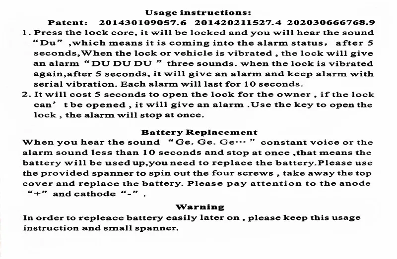 Description Picture 6 of itemBicycle Alarm Disc Lock Motorcycle Accessories Lock Alarm Safety Protection Aluminum Alloy Anti-Theft Reminder Rope Lock Bag