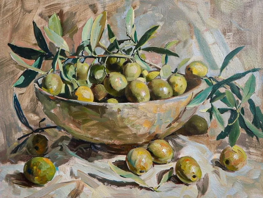Gourmet Fruit Still Life Canvas Wall Art