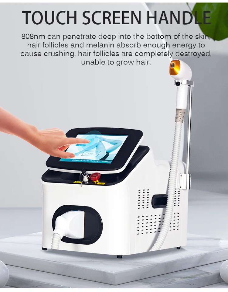 ホワイトレーザー永久脱毛器 755nm 808nm 1064nm ダイオードレーザー