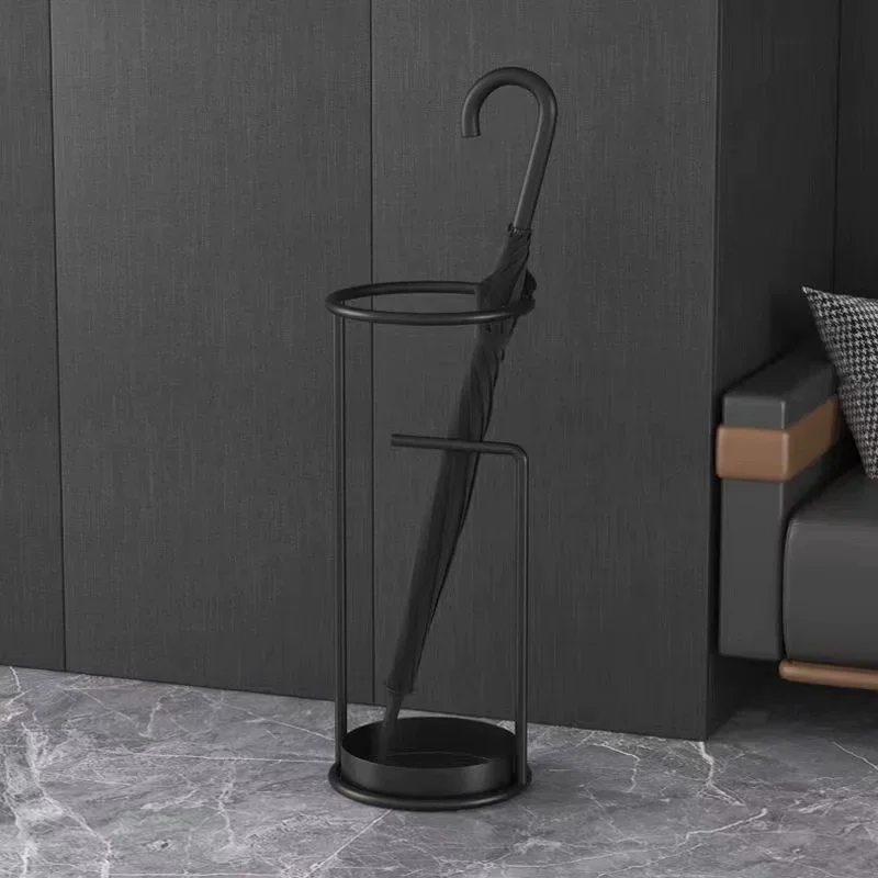 Modern Creative Umbrella Rack Fashionable Light Luxury Gold Stand Hotel Lobby Eco-Friendly Metal Storage Bucket Lobby