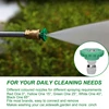 Pressure Washer Sprayer Nozzle Tip 1/4" Quick Connect,Green 25 Degree Nozzle Pressure Washer Accessories 4000 Psi 5 Pack 2