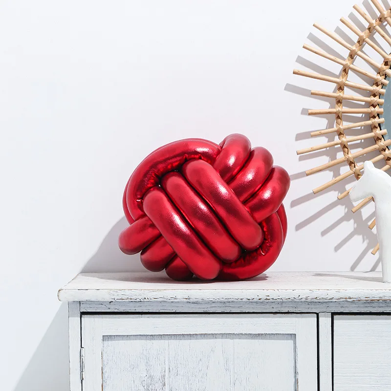 Metallic Throw Pillows Round Knot Bronzing Sofa Cushion 6 Metallic Throw Pillows Round Knot Bronzing Sofa Cushion 6